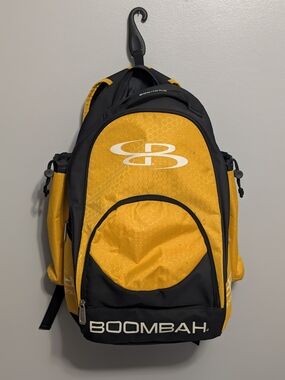Boombah Tyro Baseball/Softball Backpack Yellow and Black